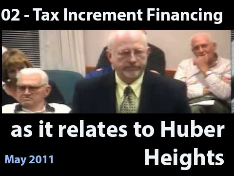 Steve Stanley provided many presentations to the Huber Heights City Council explaining TIF funds as they relate to Huber Heights.&nbsp;<br />\n<br />\nHere is a copy of a similar presentation that came from the A<a href="http://agendaquick.hhoh.org/docs/2011/PC/20110412_320/320_4.12.11.doc" target="_blank" rel="nofollow">pril 12th, 2011 Planning Commission Minutes;</a>&nbsp; This discussion starts the last paragraph on page 4.<br />\n<br />\nSteve Stanley stated he ran the Montgomery County Transportation Improvement District. He would explain how this project came about, and wanted to set the stage for any questions this Commission might have regarding the project. He explained that TID is a special purpose local government created by the Montgomery County Commission in 2001. Their primary purpose is to expedite and finance high priority transportation projects, and related development projects in communities in Montgomery County that had a significant economic development and quality of life potential.&nbsp; He stated that he has been the Director since 2001, and their first project was located in Huber Heights.<br />\n&nbsp;<br />\nMr. Stanley explained the partnership began officially in early 2002, and the top priority was to expedite and finance the intersections at SR 202 and SR 201. At that time, the City had been looking to upgrade the interchange at SR 202 which is a City bridge over the interstate highway, and therefore, was the City&rsquo;s responsibility to do so. SR 201 was on a schedule set by the Ohio Department of Transportation to be upgraded as a result of ODOT&rsquo;s desire to add additional lanes to I-70. Funds have been programmed for this, and the project was probably not going to just significantly impede local traffic going north and south on 201 without a real relief being provided because the 202 interchange was already overburdened and the bridge was not big enough, but it was also, at some point, likely going to shut down north/south traffic within the City with the only outlet being the overburdened and under designed interchange at SR 202.<br />\n&nbsp;<br />\nMr. Stanley further stated that a significantly large amount of local money was placed on the table. They convinced ODOT that the 202 project needed to move ahead that would include the 201 interchange. As part of the persuasion, they convinced ODOT they would bring in some federal earmarks into the community to help finance the bridge project. To do this, they worked with the City to create TIF (Tax Increment Finance) legislation that was adopted originally for parcels within Montgomery County in 2003. He stated that he would be happy to answer any questions the Commission might have regarding TIFs. He explained that it did not increase taxes in any way locally, but was allowing the development to help finance public infrastructure that benefits the parcels in the community around it. The City subsequently enacted legislation in 2005 that was in the Miami County portion of Huber Heights under a different section of the Code that provides for residential incentive districts. Today, that is part of the economic structure for DEC&rsquo;s development in Carriage Trails.<br />\n&nbsp;<br />\nMr. Stanley stated that both interchanges were completely rebuilt and reconstructed within five years with the cooperation of ODOT. Normally, such a project requires at least 10-15 years. A critical part of the success and expediency of the project was putting local money on the table through TIF. The City borrowed funds for both projects from the State Infrastructure Bank at the total of $3.5 million. Today, the City still owes approximately $3 million on the loans. Most of the debt is due at the end of a 10-year period for each loan. He was asked last Fall to evaluate the performance of the TIF area, and to see whether the City had the capacity to go beyond the financing of its share of those two interchanges, and begin to look at investing remaining TIF revenues being generated to see if they could be reinvested in other infrastructure or amenities within the City. He explained they were integrally involved with the creation of the legislation, and the capacity to finance public infrastructure and amenities with it.<br />\n&nbsp;<br />\nIn summary, Mr. Stanley stated they identified a number of issues they needed to work out. He stated further that they were focused on the future of TIF revenue capacity the City has to invest into other infrastructure and amenities. He stated that in the original scope of work, they were not asked to look at the Miami County TIF revenue even though there is some activity on the Miami County side. Therefore, he is basically talking about the parcels in Montgomery County generating TIF revenue. He added they were looking at revenue coming from developed parcels after the effective date of the original legislation. There is more than enough capacity coming from such developed parcels to cover the City&rsquo;s debt service requirements for the two interchanges. He explained they presented a picture to City Council of the capacity the City had to finance additional capital improvements or amenities using the available TIF revenue, beyond the City&rsquo;s need to retain revenue for the debt service required for the two interchanges. He stated they reviewed the existing parcels within the Montgomery County TIF that were developed and producing TIF revenue, and subtracted the required debt service, and projected the debt service capacity for the City in order to finance the additional capital improvements or amenities with such funds. He explained that the City had approximately $6 million depending on interest rates and terms, which are variable. This was beyond what was needed for the interchanges.<br />\n&nbsp;<br />\nMr. Stanley stated that a formal report will be provided to the City. He recommended that the City use or lose the revenue. These are more difficult economic times and public budgets are strained, both locally and at the State level. This revenue represents a significant capacity for the City to finance things that would help advance its future for both quality of life and economic issues. Not using the revenue and letting it accumulate over time was not a good scenario. He recommends they move forward with plans to invest those funds. He feels they should focus on significant improvements because you don&rsquo;t want to treat these monies like a capital improvement fund. You want measurable impacts that can be tied back to benefiting the properties that are generating the revenue. There are certain legal requirements in using these revenue funds.<br />\n&nbsp;<br />\nWhat evolved from all these discussions was a major recreation complex on the north side of I-70 because that is where most of the TIF parcels were located on City-owned land. The City was also looking to see how other properties could be consolidated. This would help create a corridor development strategy that ultimately would be in the best interest of the City as a whole.<br />\n&nbsp;<br />\nMs. LaGrone asked about the phrase &ldquo;use it or lose it.&rdquo;&nbsp; She stated that she understood the use it portion, but was not sure if she understood the lose it part, if it was generating revenue. She asked how the funds would be lost.<br />\n&nbsp;<br />\nMr. Stanley stated it was complicated. In TIFs, they freeze the value of a property at its pre-improvement level. Then, improvements that occur, including increases in the value of the underlying ground one built on, were not taxed as ordinary income. Improvements increase the value of the property, and payments in lieu of taxes are made by the developer or owner of the property. Such revenue is not generated as regular property tax. The other taxing districts that might ordinarily be receiving the benefit of the improvement of such properties, do not receive the revenue. It goes to the municipal government that created the legislation that allows the valuation to be captured as payments in lieu of taxes. It can only be used for capital improvements and development incentives. The funds cannot be used for regular operations.<br />\n&nbsp;<br />\nMr. Stanley stated they accomplished what they set out to accomplish by capturing the valuation increase and allowing it to be invested in the interchanges. At the time the legislation was passed, no one knew how much would be needed for the interchange projects, but reserved as a first call on the monies financing the debt service to upgrade the improvements. Subsequently, there is more debt service capacity and income is being generated beyond what was needed. He recommends that the City or any government engaged in TIF legislation could hold on to the monies and continue to accumulate revenue that could only be used for one thing, but these were tight economic times. Therefore, this was not a good scenario. He feels there will be tighter and tighter budgets throughout Ohio, and other taxing districts would look and say some of that money is not going to them and why is it not being used in a productive way for the community.<br />\n&nbsp;<br />\nMs. LaGrone asked if TIFs had sunset clauses. Mr. Stanley explained that in this case, there is an agreement with the School District which lasts for the life of the TIF. Every parcel subject to the TIF legislation has a 30-year life from the date of improvement. Depending on when a parcel was developed, there could be a 50-year life for the TIF. He explained further that you depended on them staying in the TIF so they could complete the financings that were in place.<br />\n&nbsp;<br />\nMr. Stanley stated the most significant issue in this matter is there is current capacity to finance infrastructure and amenities that were a benefit. City Council is interested in a major recreational complex. It happens that property is available for such a project. They put themselves on a fast track in order to accomplish this. He was asked if the TID could assist in the process since they were closely tied to the entire TIF legislation created. He stated they were presently involved in an agreement with the City, and DEC is also a partner. He explained that he is the project expediter. He stated that all of this occurred over the last two months.<br />